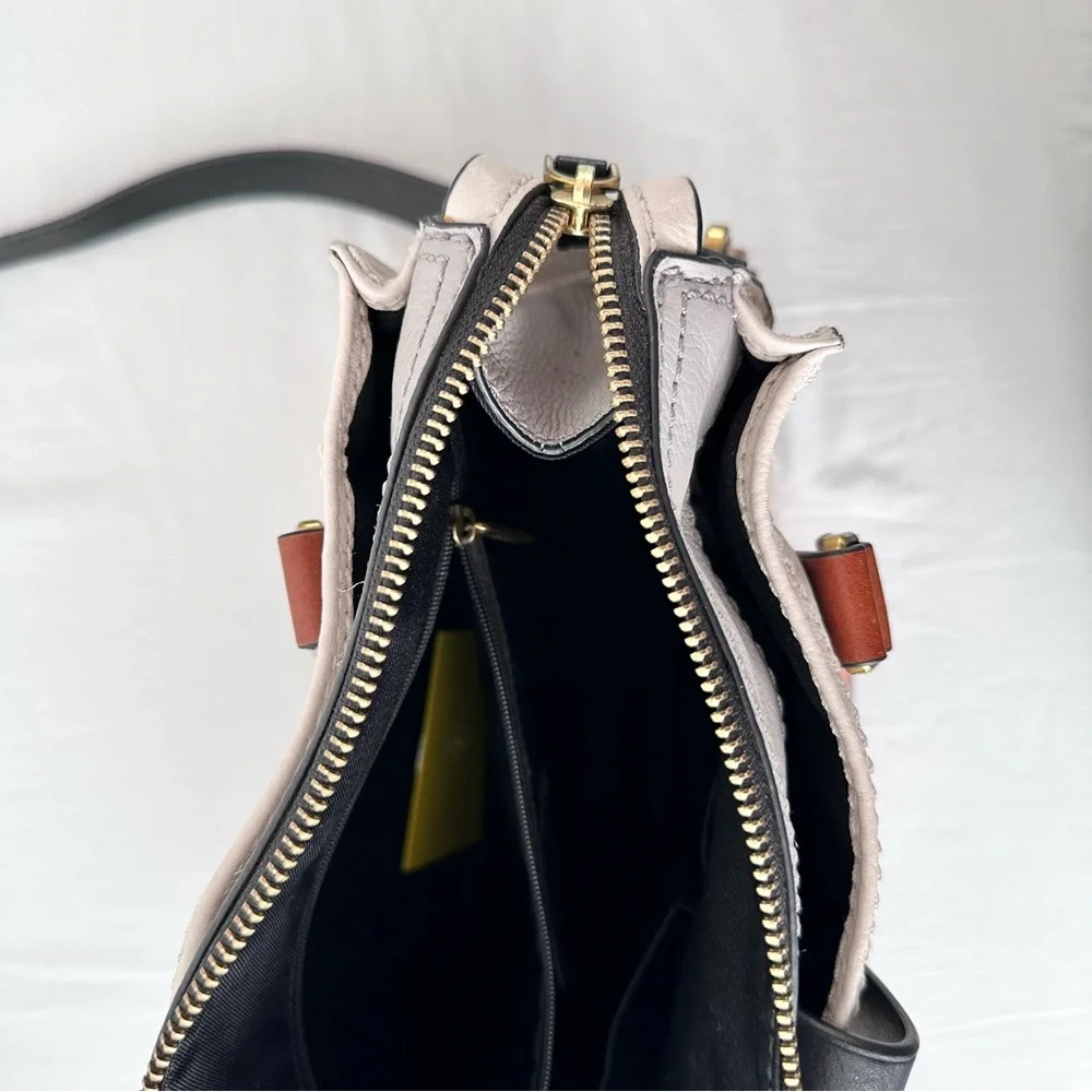 FOSSIL Ryder Leather Satchel in Neutral - Picture 9 of 14